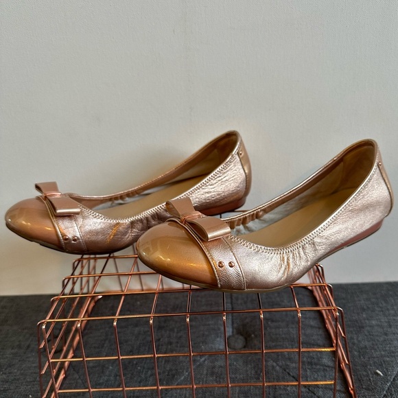Cole Haan • Rose Gold Ballet Flats - Picture 2 of 10